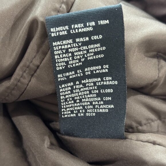 1 Madison Expedition Women's Faux Fur Trim Hood Parka Jacket Green Size Large - Picture 11 of 12